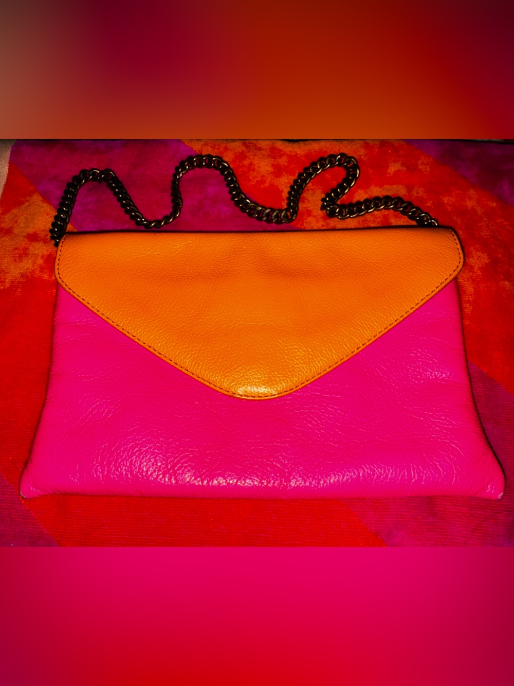 J.CREW neon summer beachy clutch crossbody